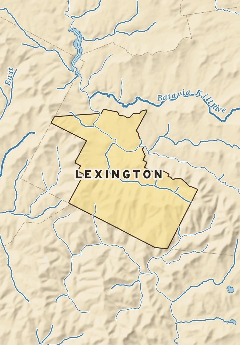 Atlas plate of Lexington, New York.