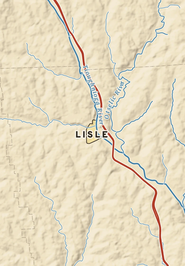 Atlas plate of Lisle, New York.