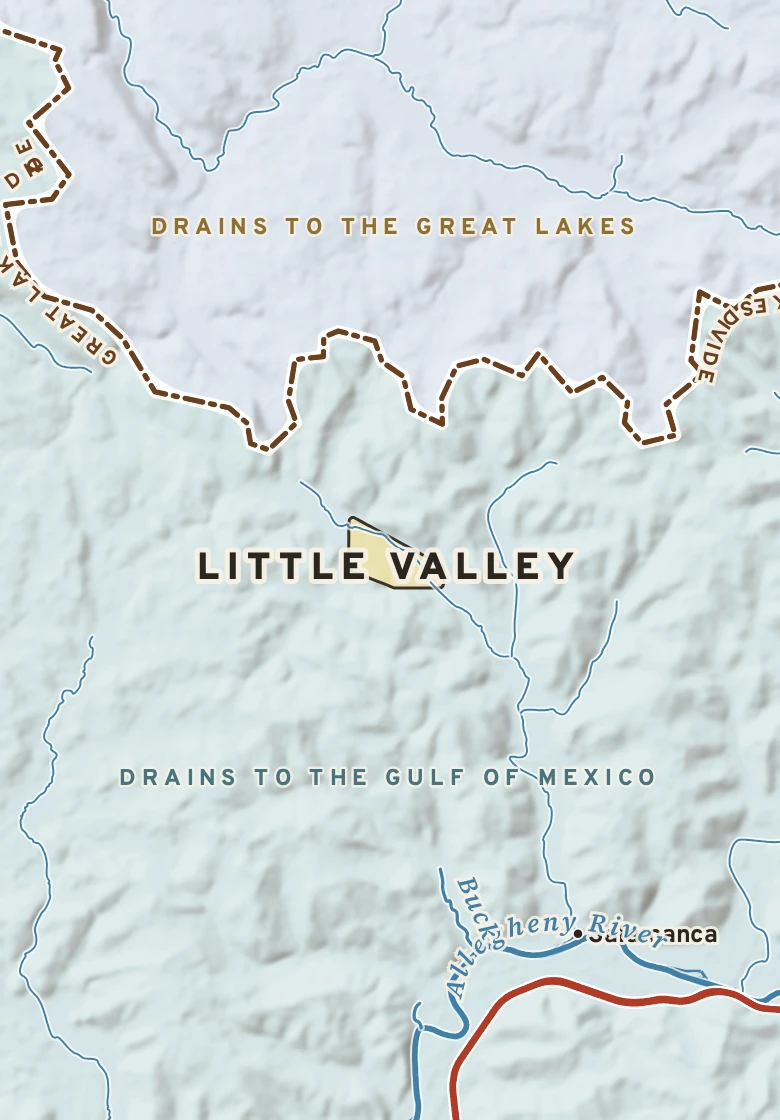 Atlas plate of Little Valley, New York.