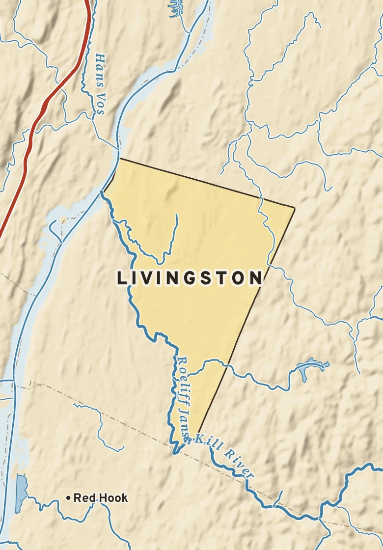 Atlas plate of Livingston, New York.