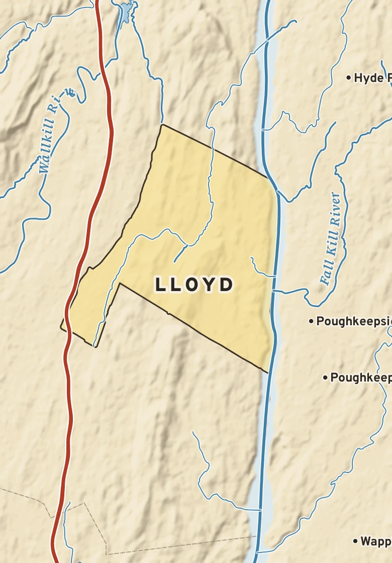 Atlas plate of Lloyd, New York.