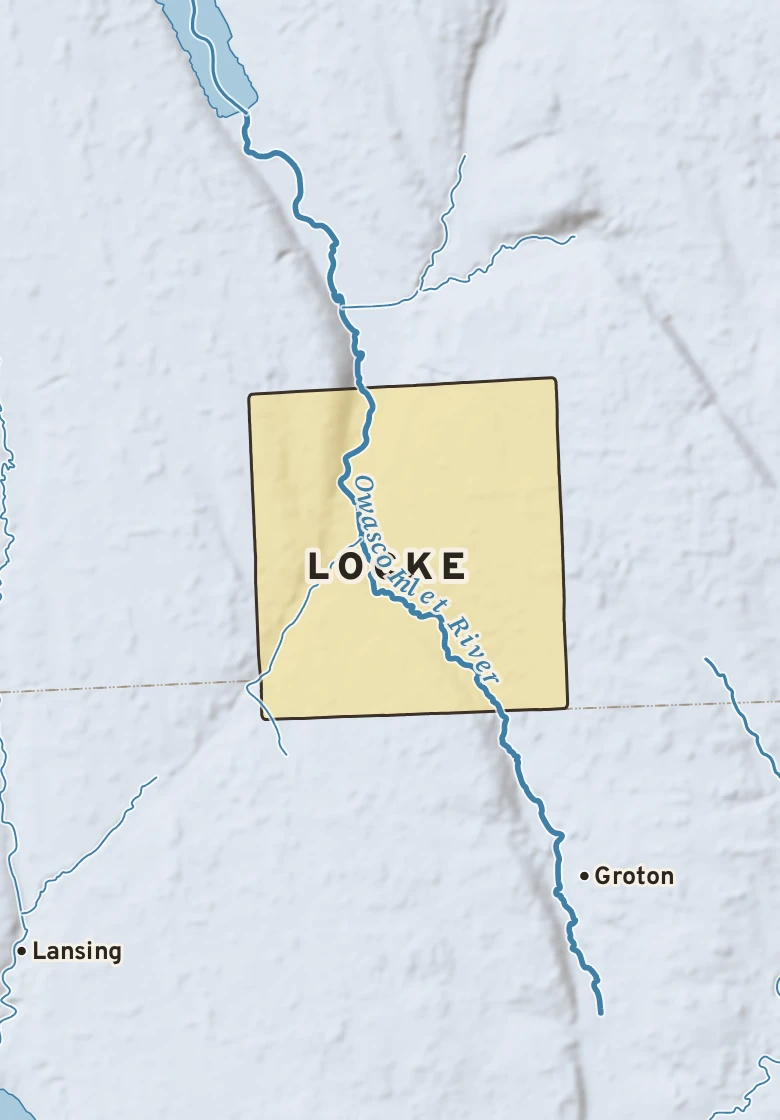 Atlas plate of Locke, New York.