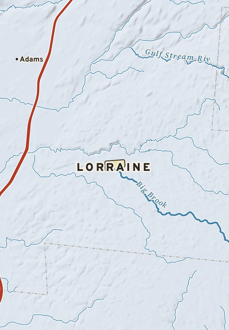Atlas plate of Lorraine, New York.