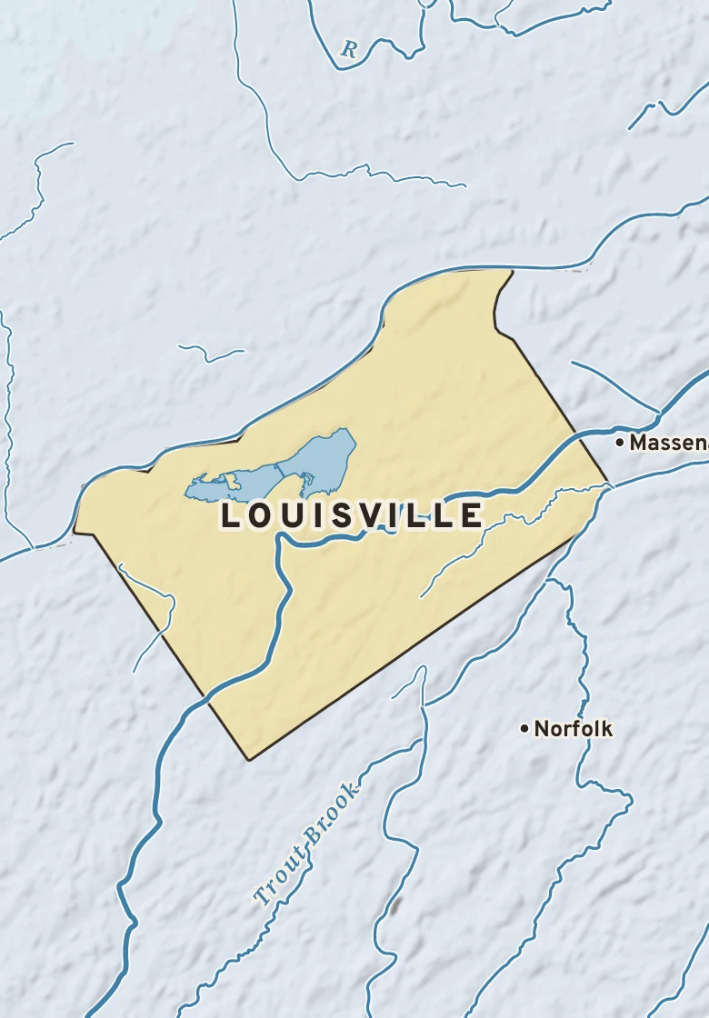 Atlas plate of Louisville, New York.