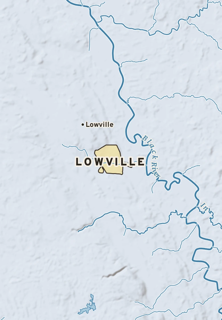Atlas plate of Lowville, New York.