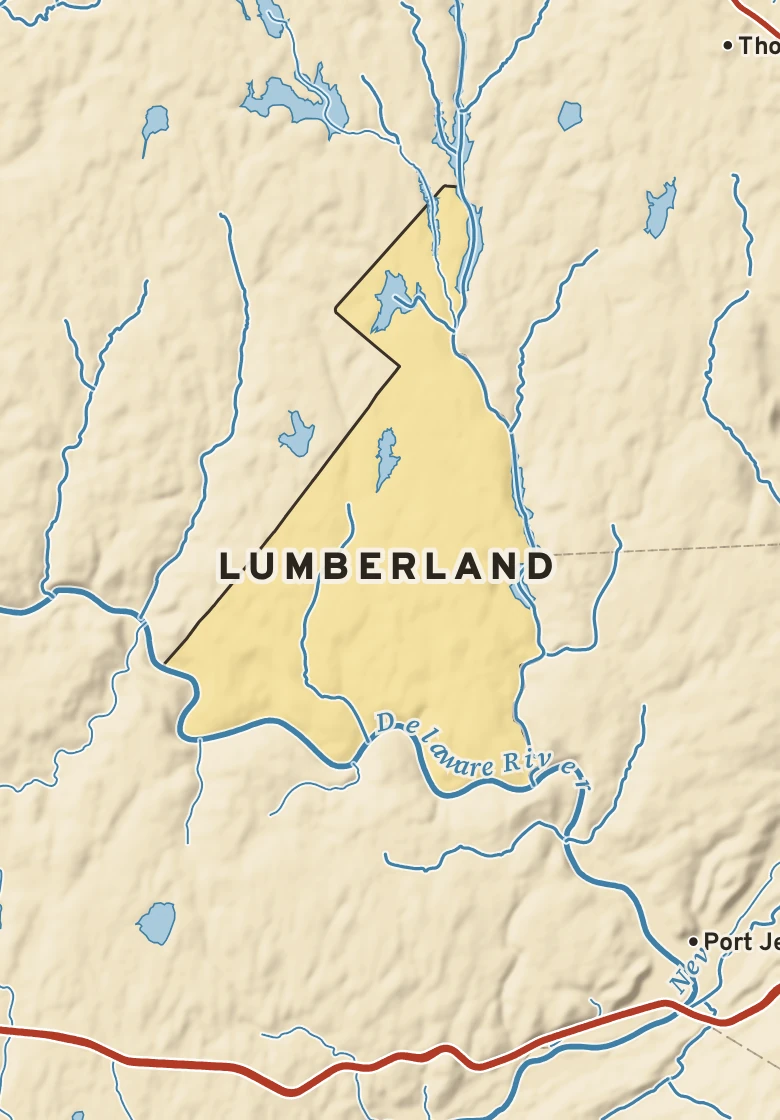 Atlas plate of Lumberland, New York.