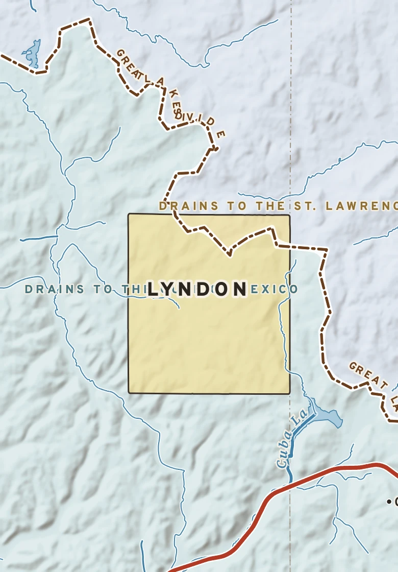 Atlas plate of Lyndon, New York.