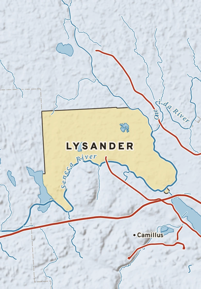 Atlas plate of Lysander, New York.