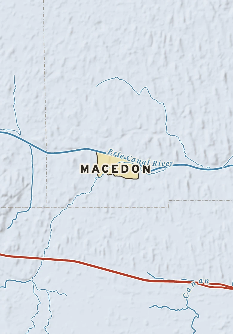 Atlas plate of Macedon, New York.