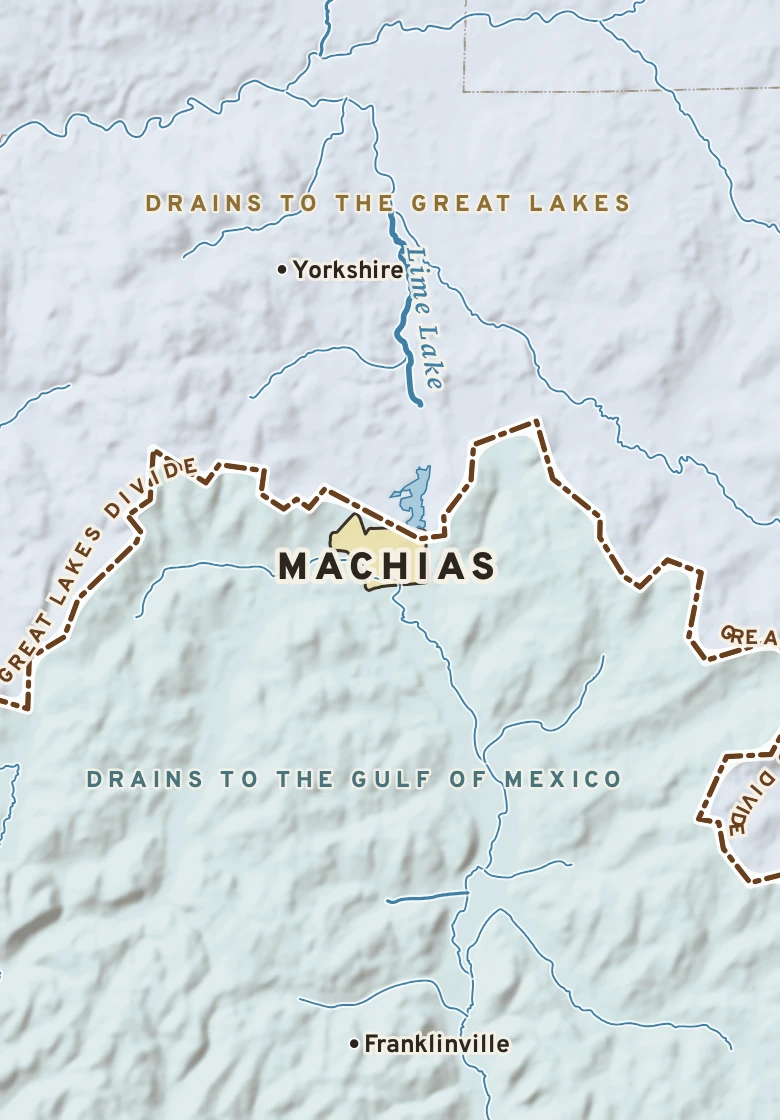 Atlas plate of Machias, New York.