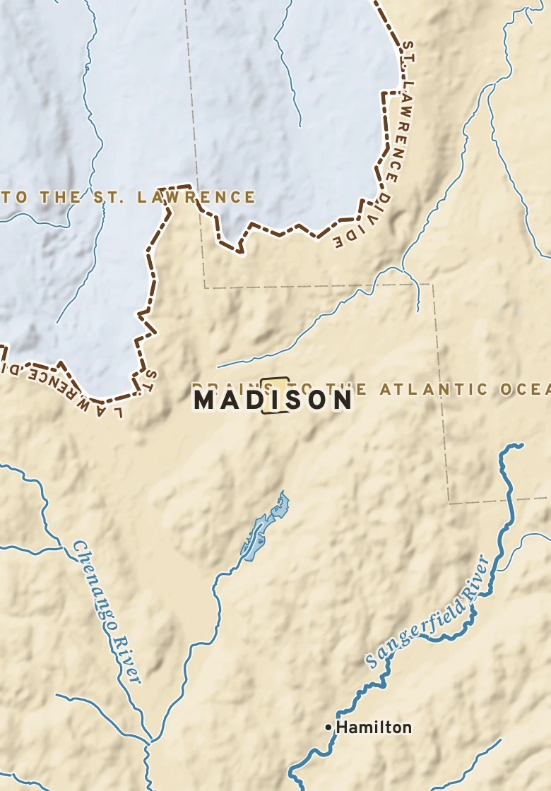 Atlas plate of Madison, New York.