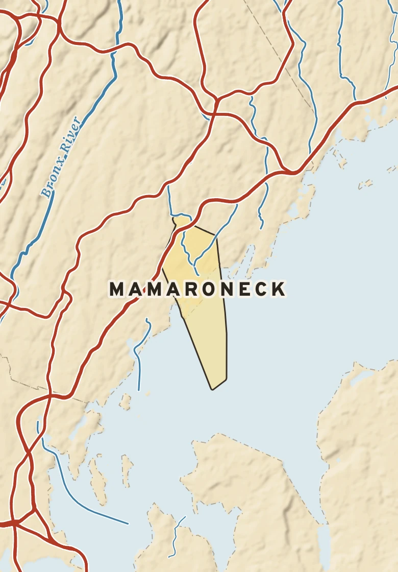 Atlas plate of Mamaroneck, New York.