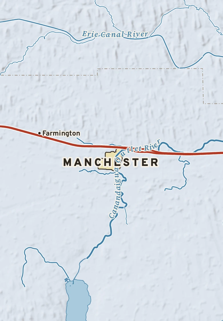 Atlas plate of Manchester, New York.