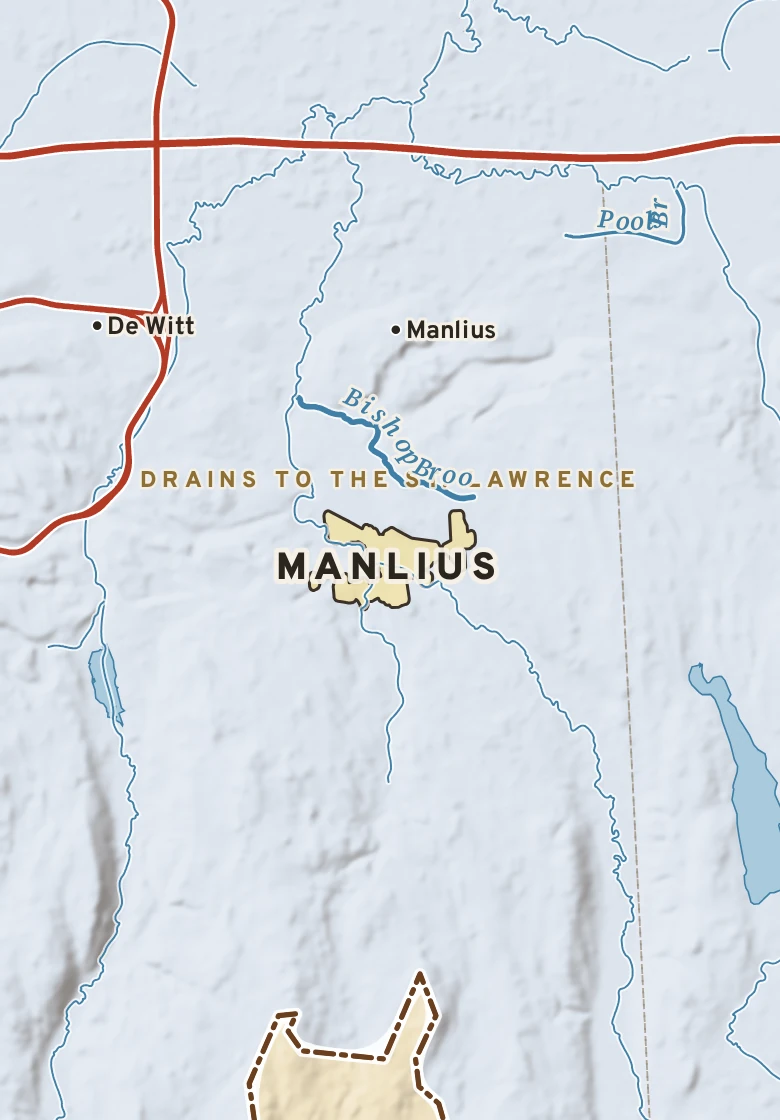 Atlas plate of Manlius, New York.