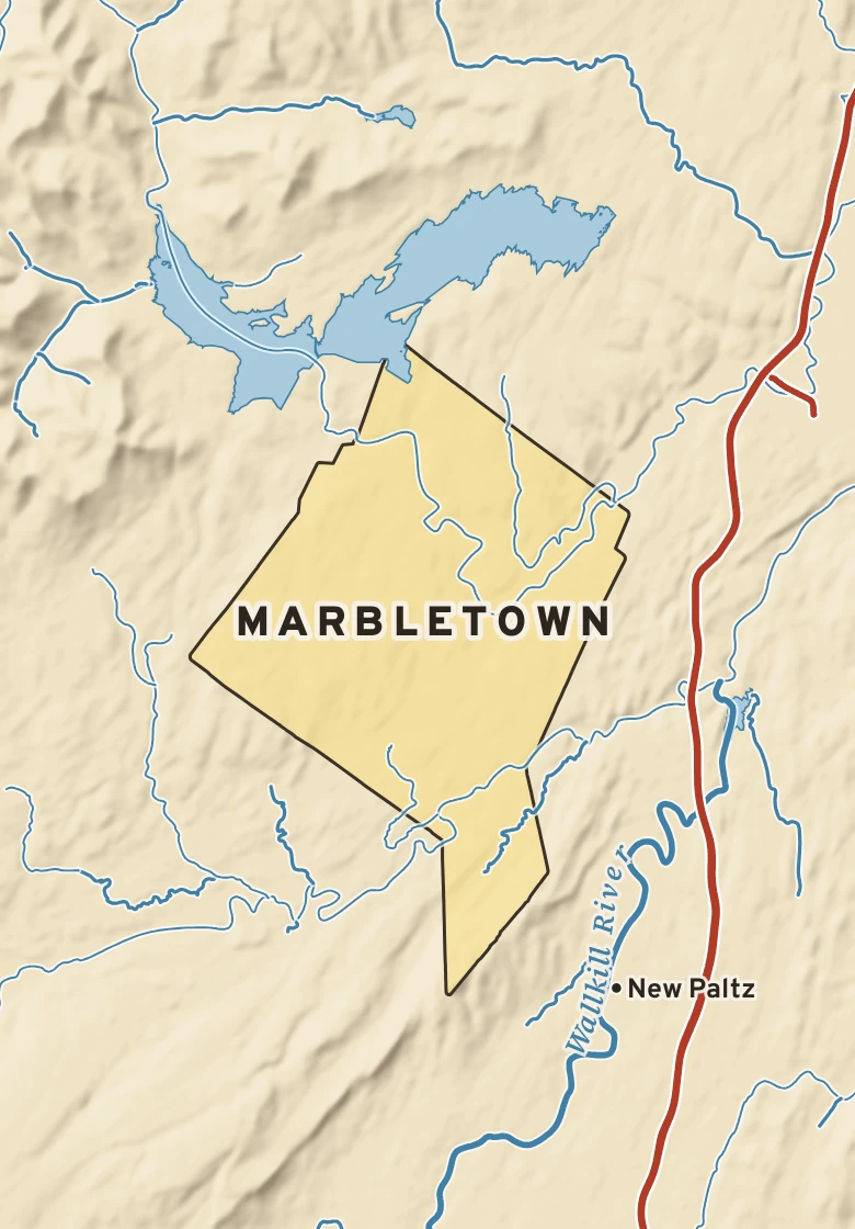 Atlas plate of Marbletown, New York.
