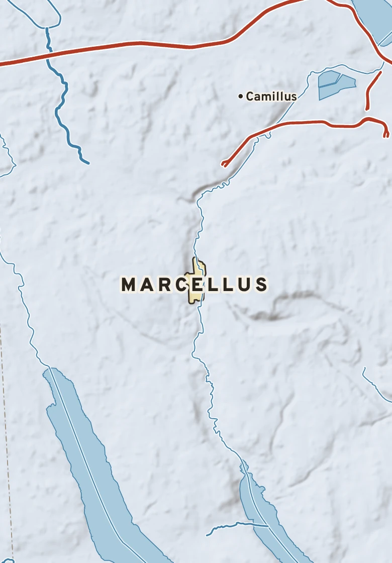 Atlas plate of Marcellus, New York.