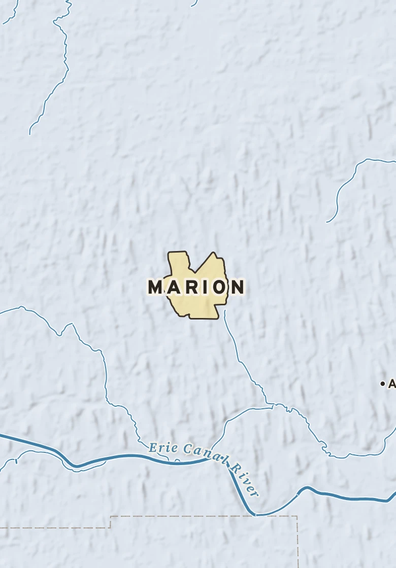 Atlas plate of Marion, New York.