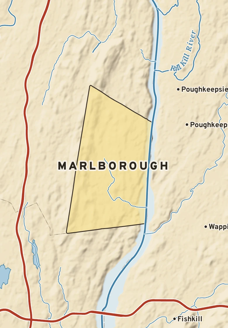 Atlas plate of Marlborough, New York.