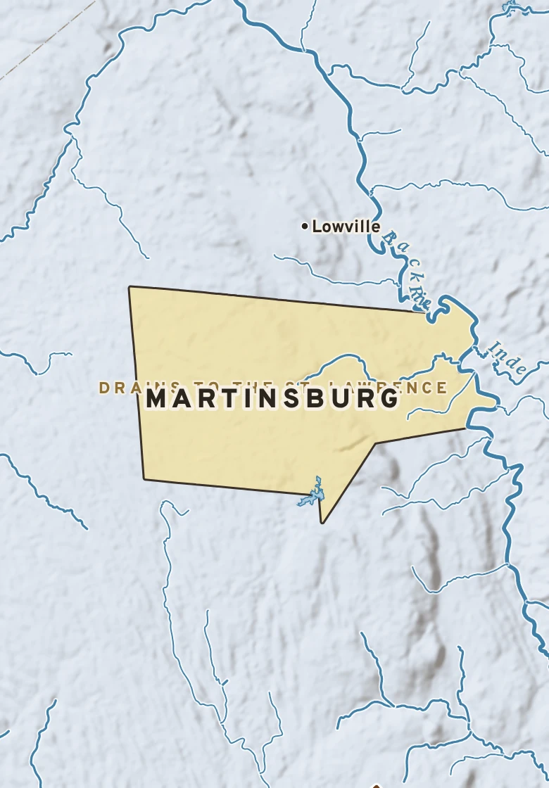 Atlas plate of Martinsburg, New York.