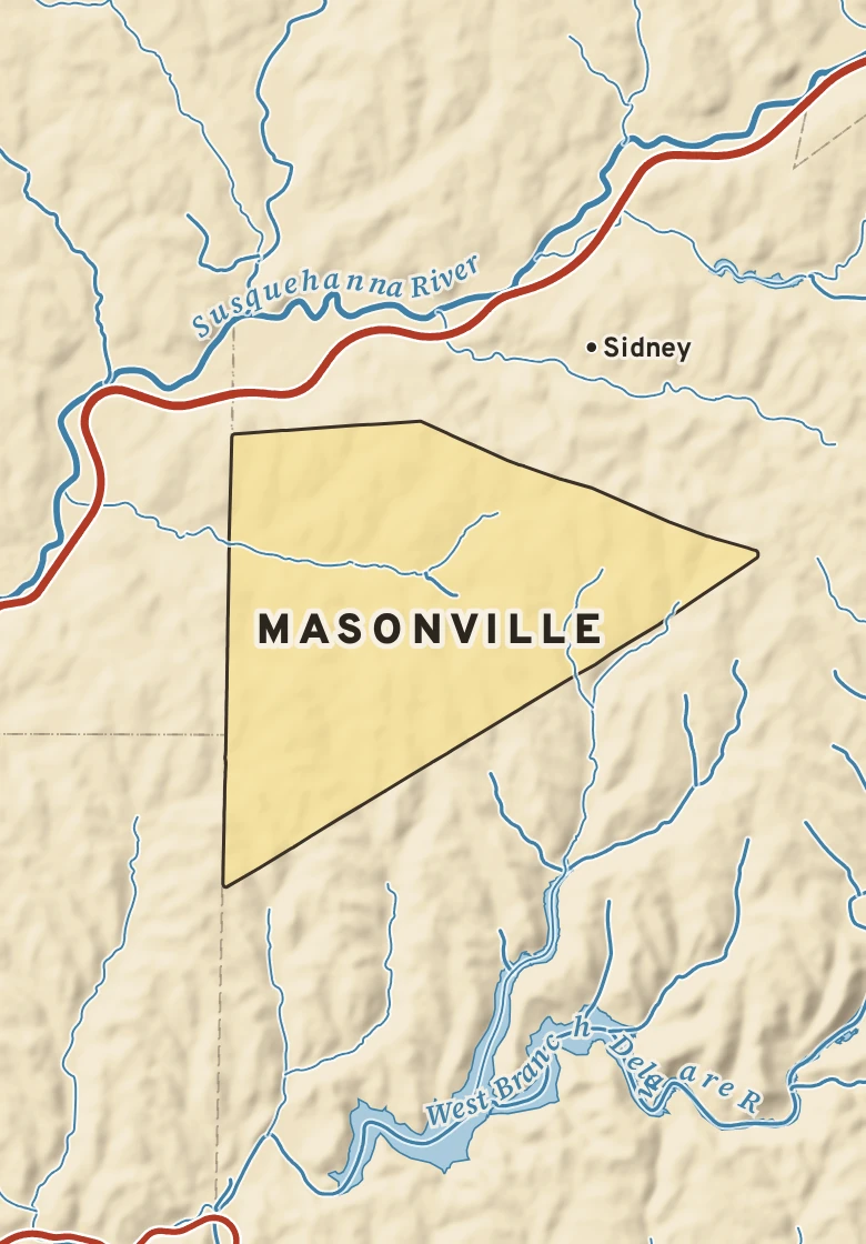 Atlas plate of Masonville, New York.
