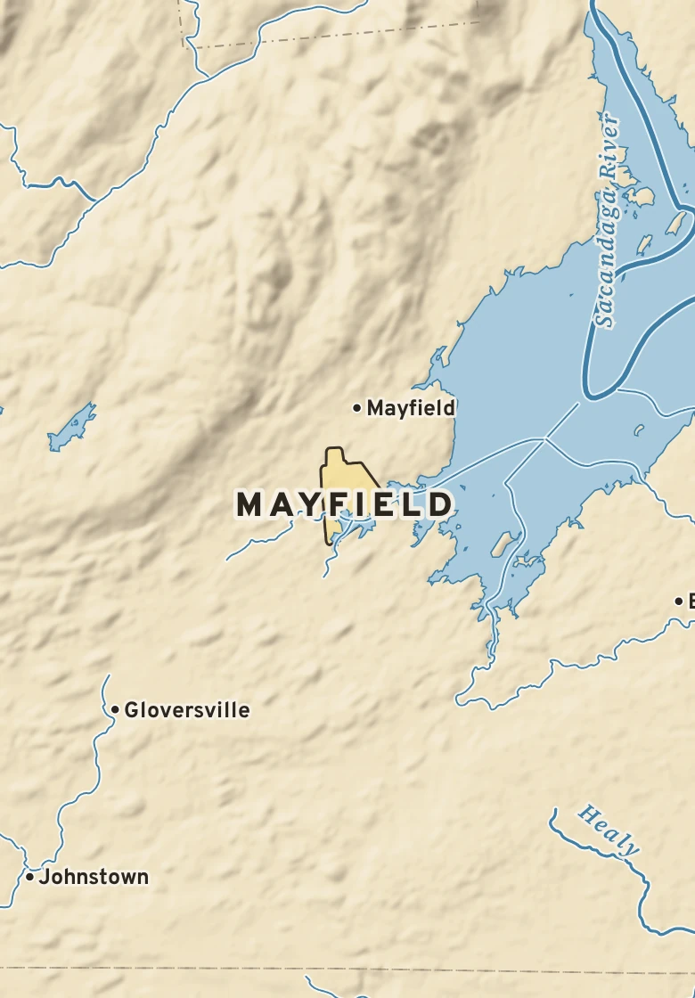 Atlas plate of Mayfield, New York.