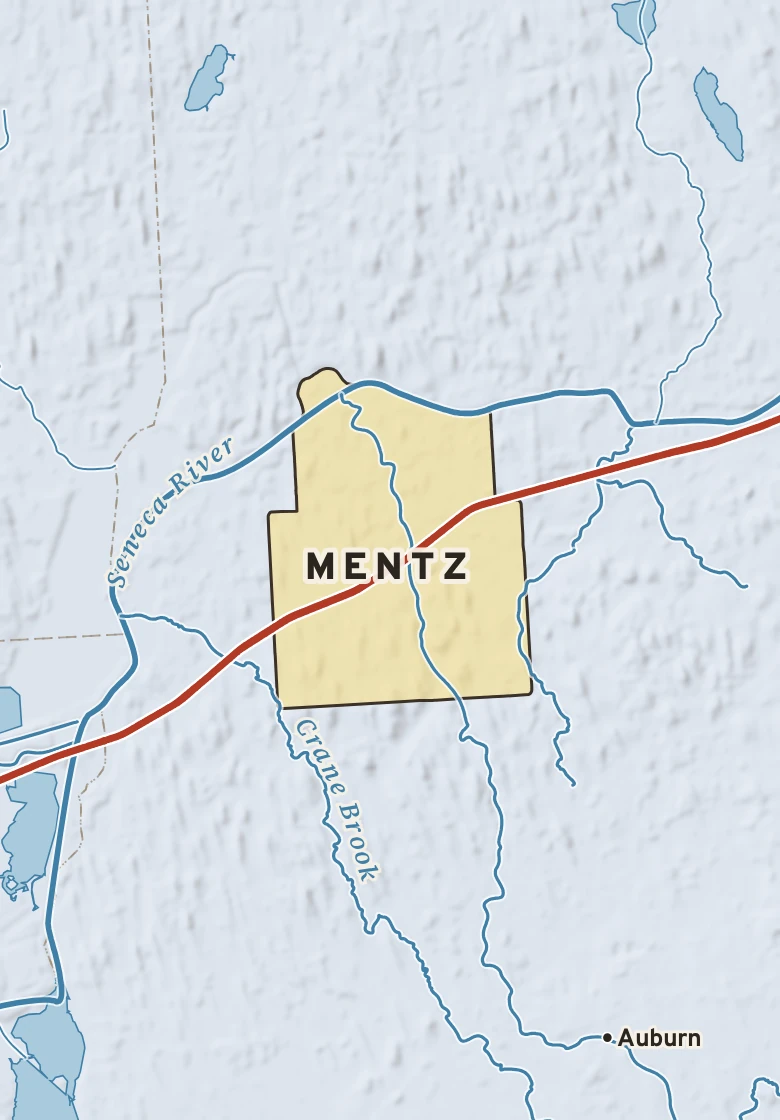 Atlas plate of Mentz, New York.