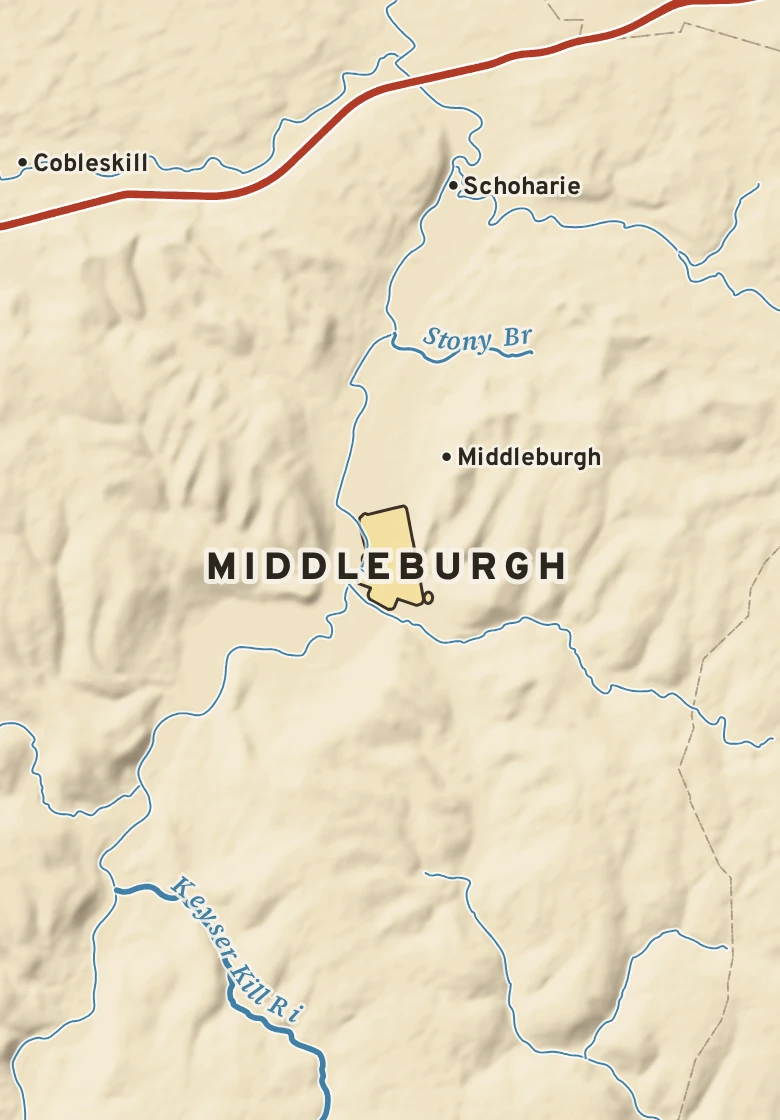 Atlas plate of Middleburgh, New York.