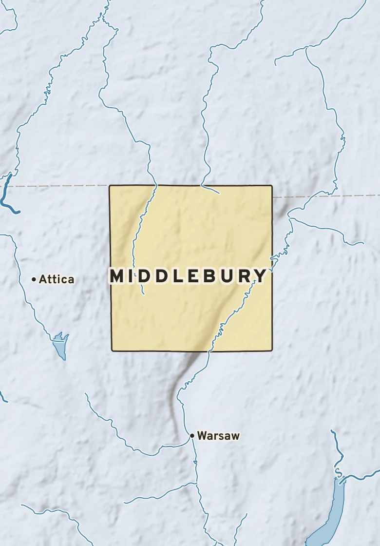 Atlas plate of Middlebury, New York.