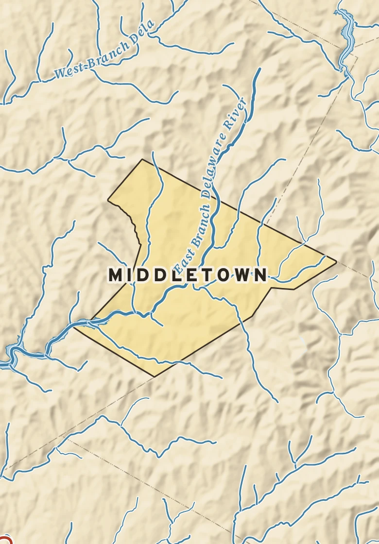 Atlas plate of Middletown, New York.