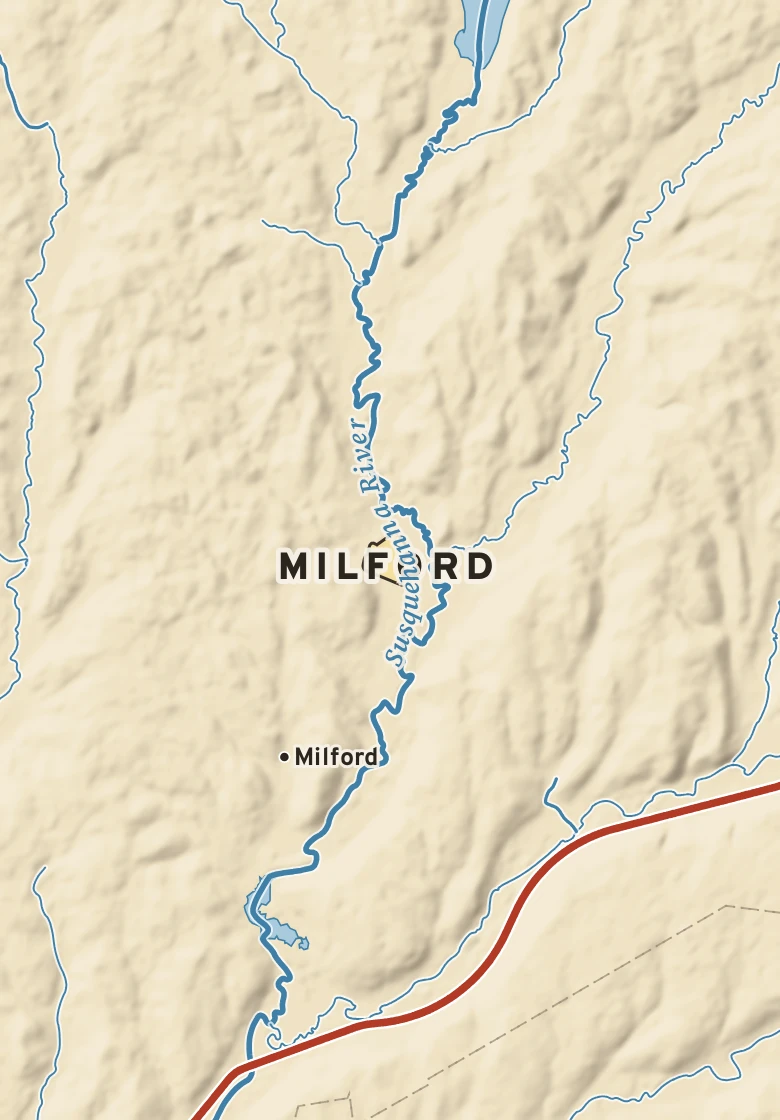 Atlas plate of Milford, New York.