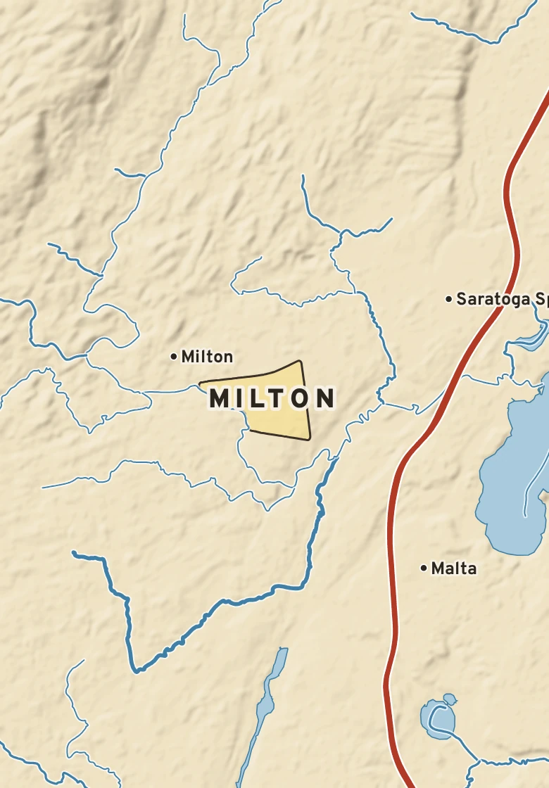 Atlas plate of Milton, New York.