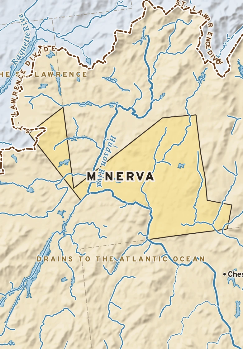 Atlas plate of Minerva, New York.