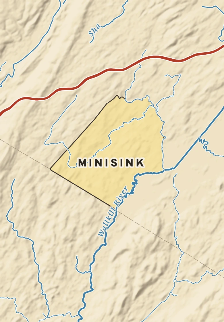 Atlas plate of Minisink, New York.