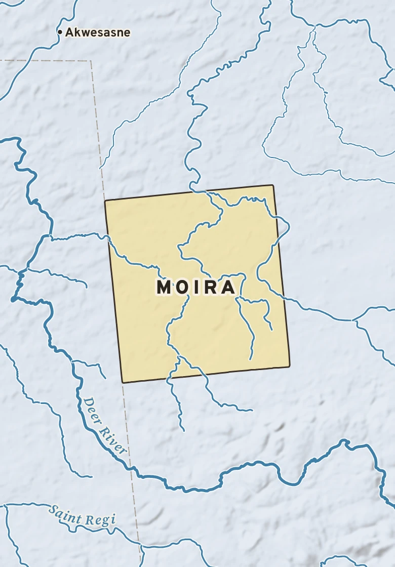 Atlas plate of Moira, New York.
