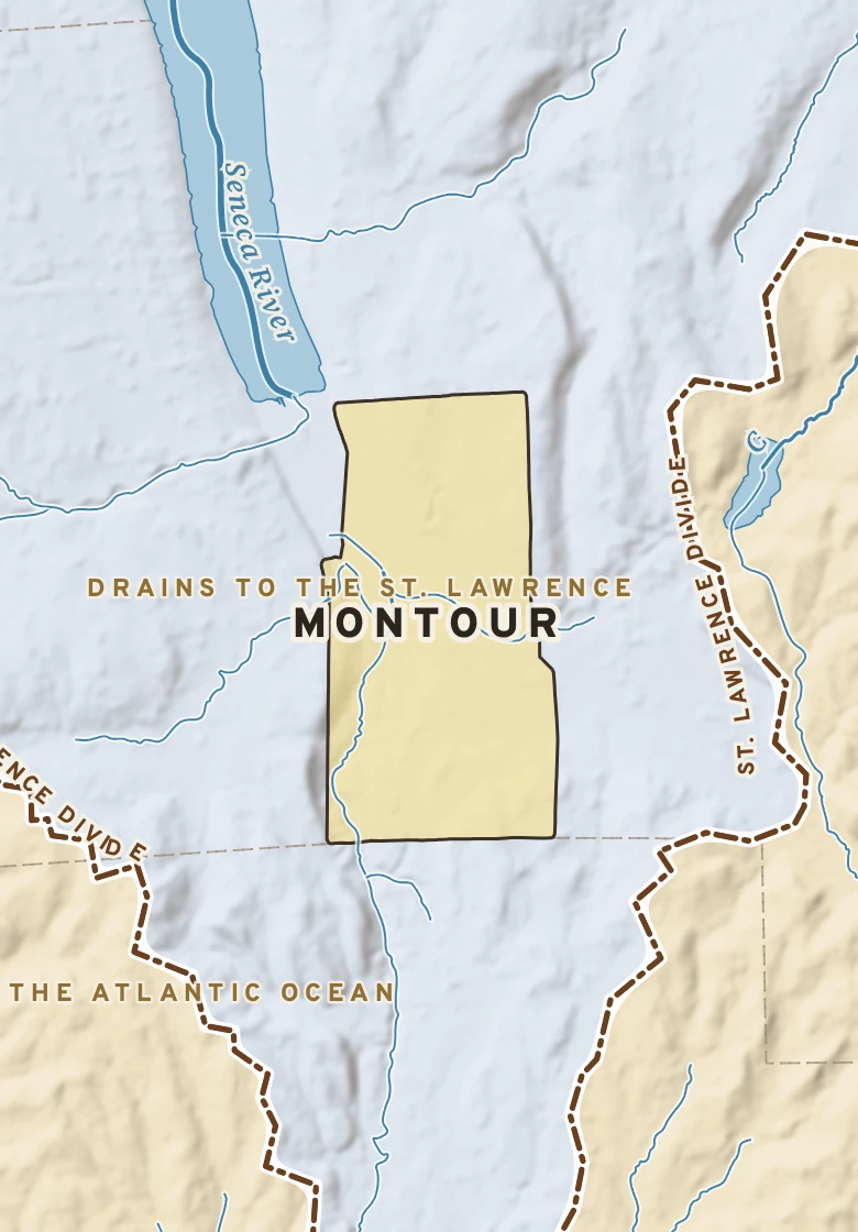 Atlas plate of Montour, New York.