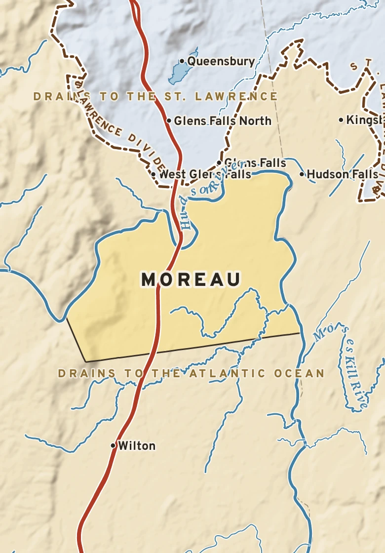 Atlas plate of Moreau, New York.