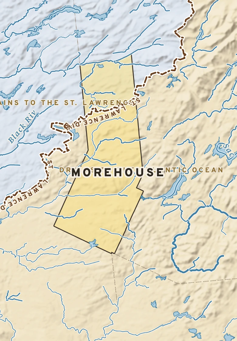 Atlas plate of Morehouse, New York.