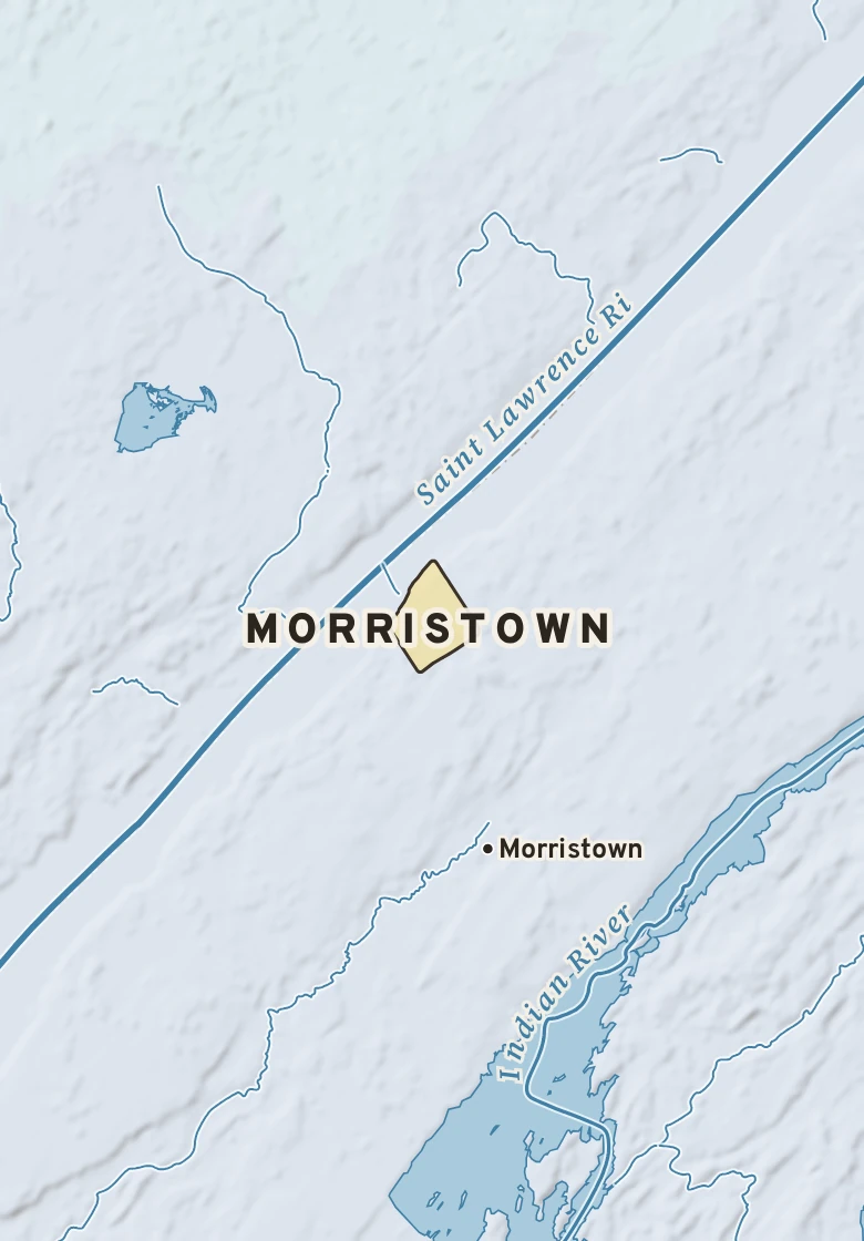 Atlas plate of Morristown, New York.