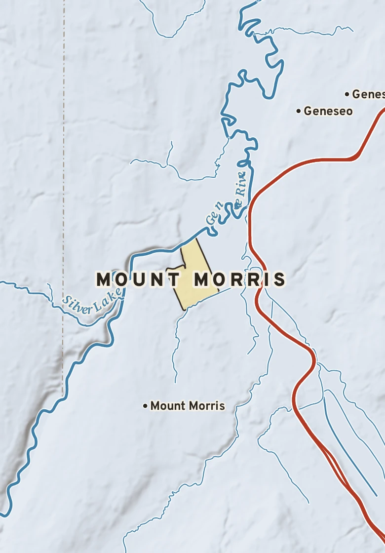 Atlas plate of Mount Morris, New York.