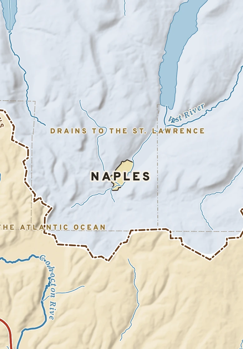 Atlas plate of Naples, New York.