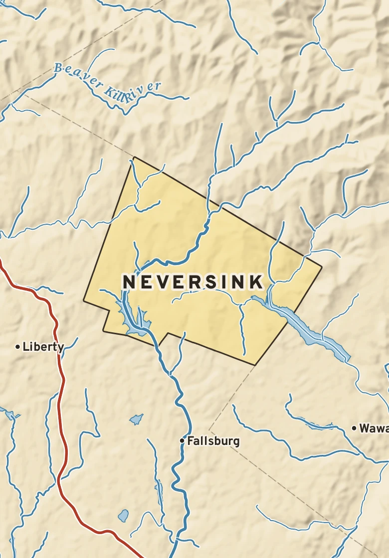 Atlas plate of Neversink, New York.