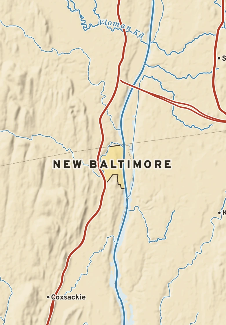 Atlas plate of New Baltimore, New York.