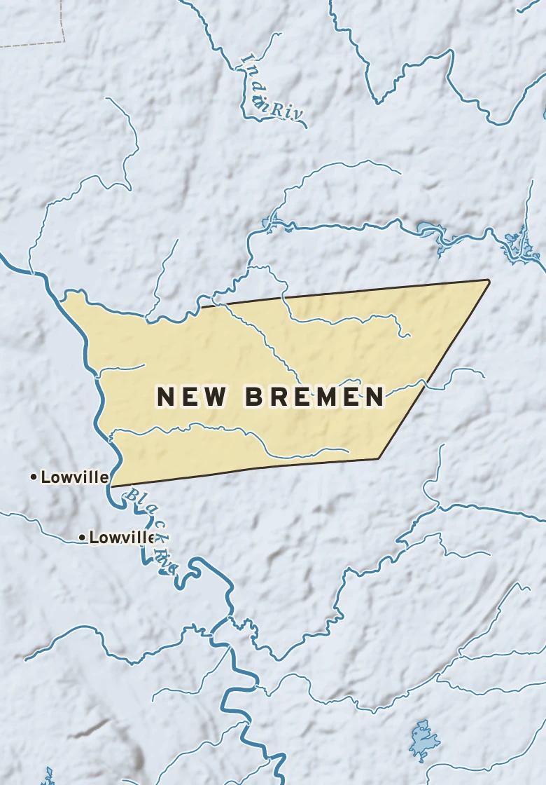 Atlas plate of New Bremen, New York.
