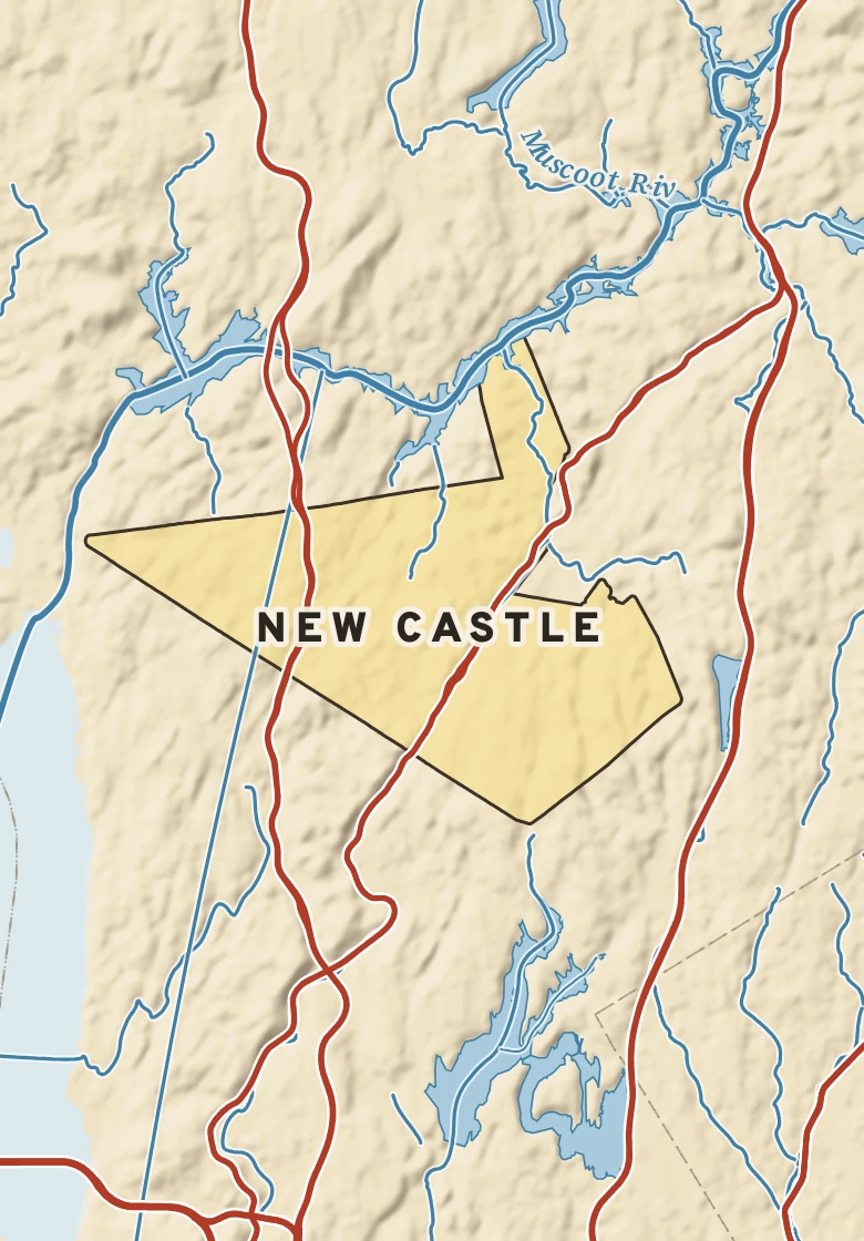 Atlas plate of New Castle, New York.
