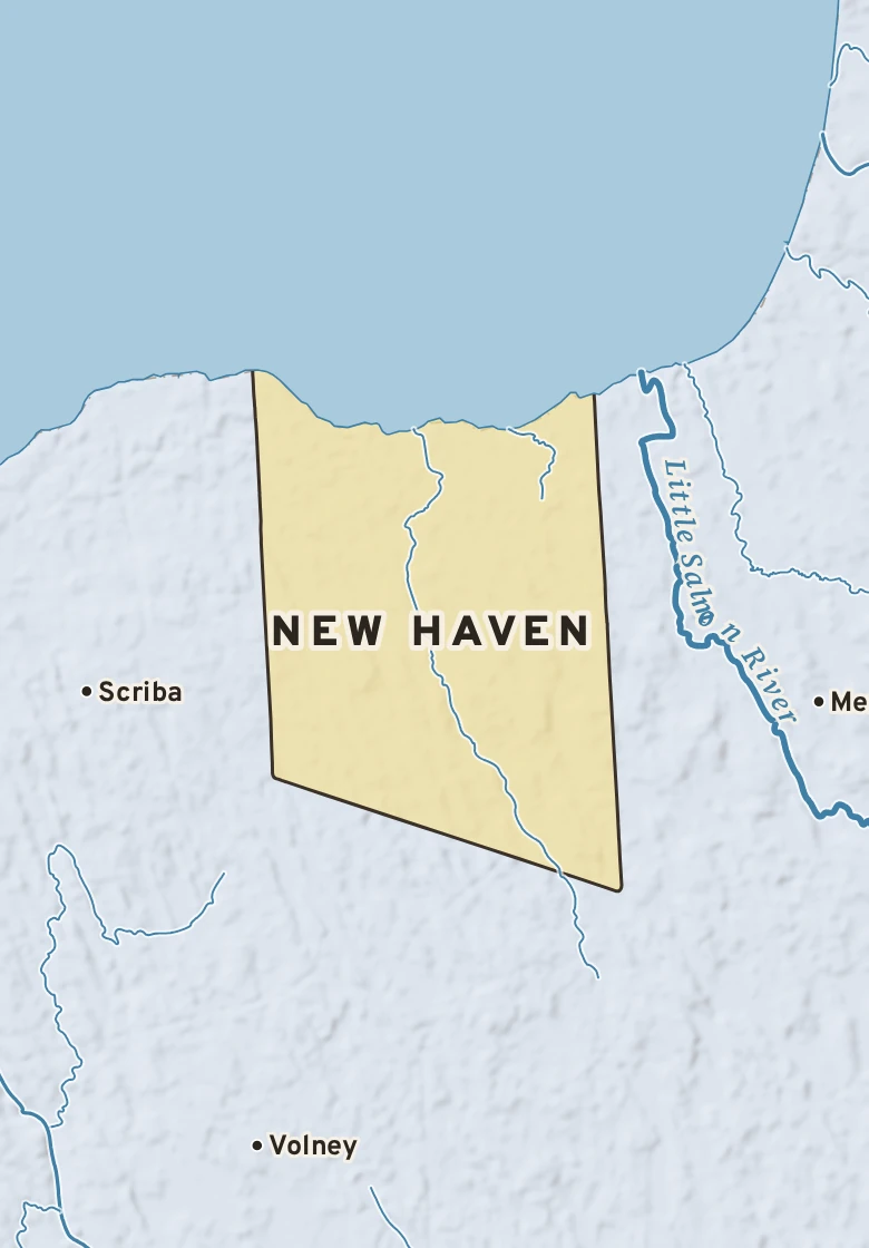 Atlas plate of New Haven, New York.