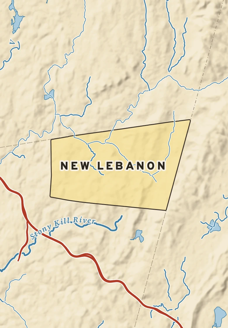 Atlas plate of New Lebanon, New York.