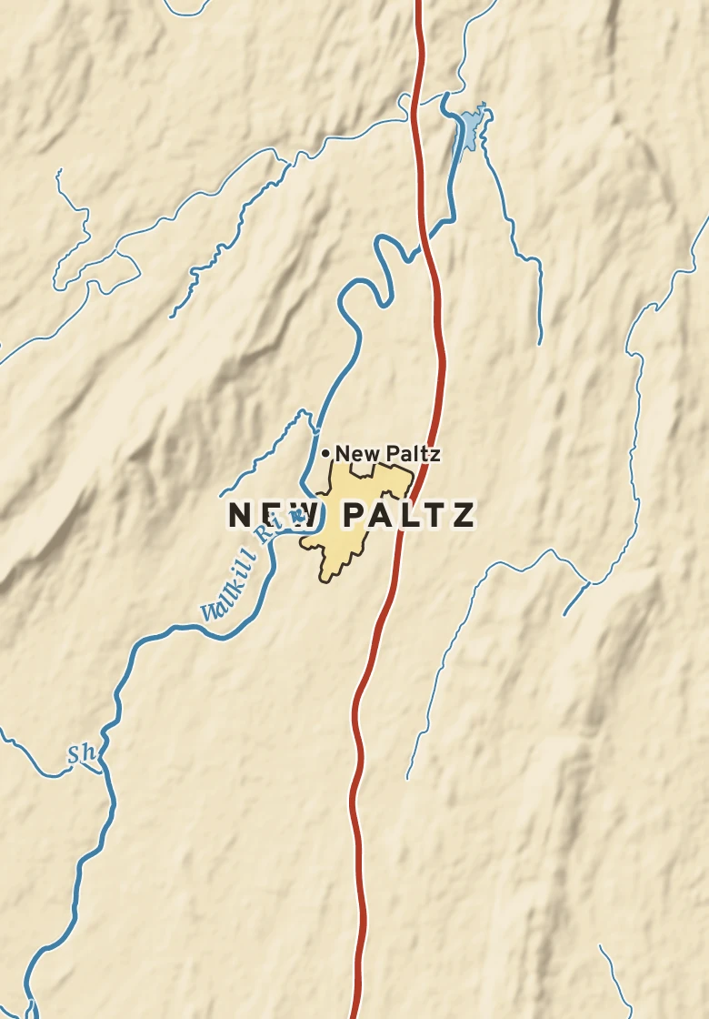 Atlas plate of New Paltz, New York.