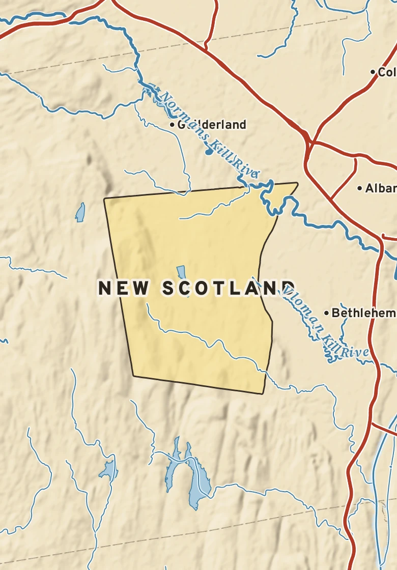 Atlas plate of New Scotland, New York.