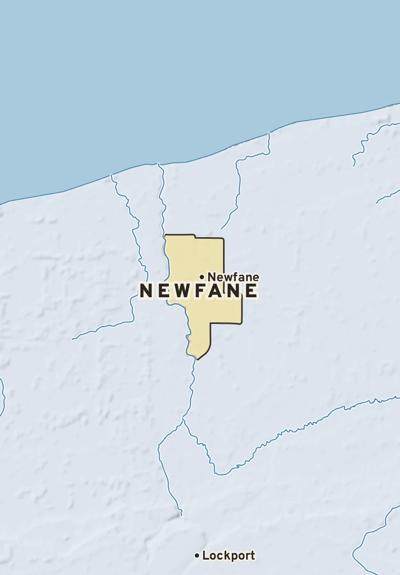 Atlas plate of Newfane, New York.