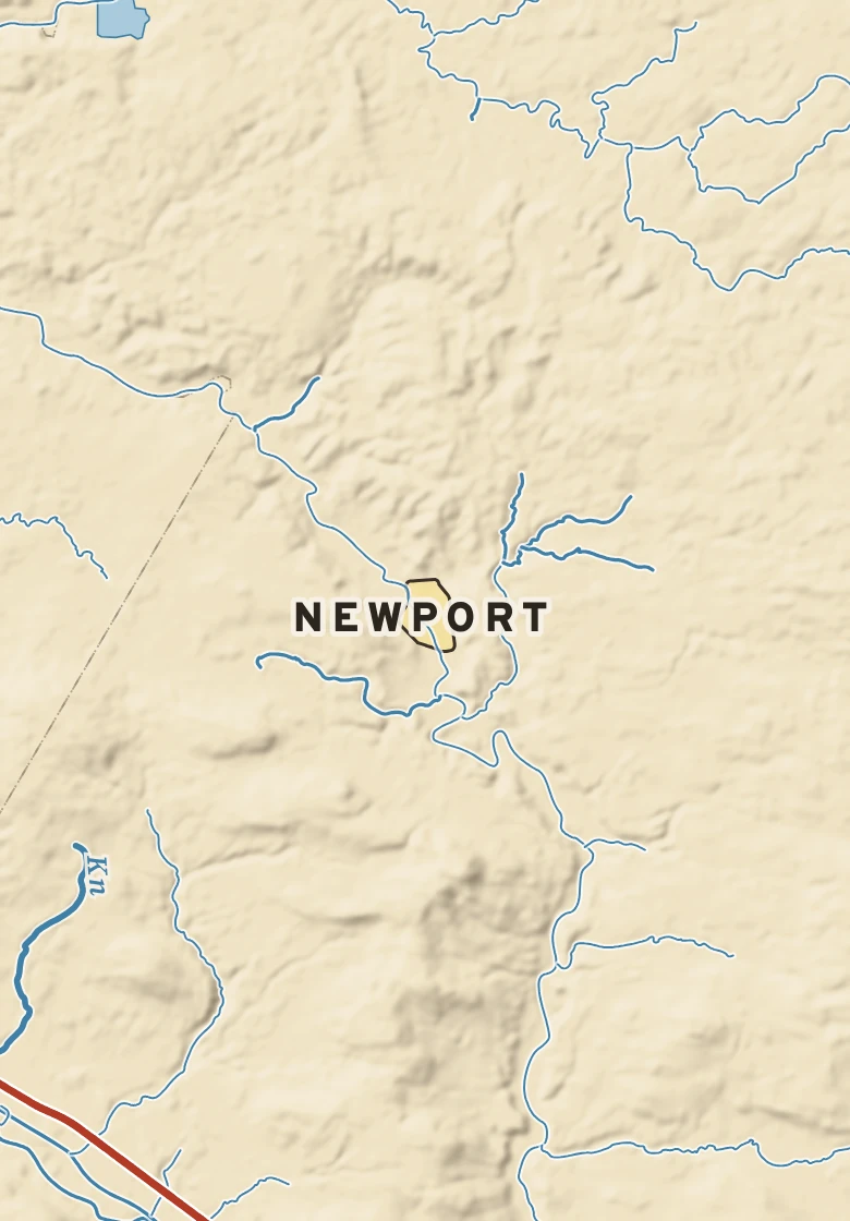 Atlas plate of Newport, New York.